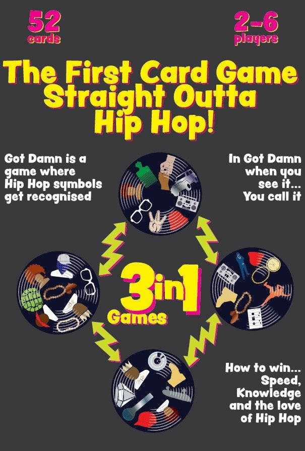 Got Damn! No.1 Card Game 'Straight Outta Hip Hop'